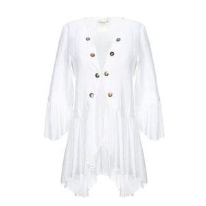 Michela MII Linen Open Blouse Size Small NWT